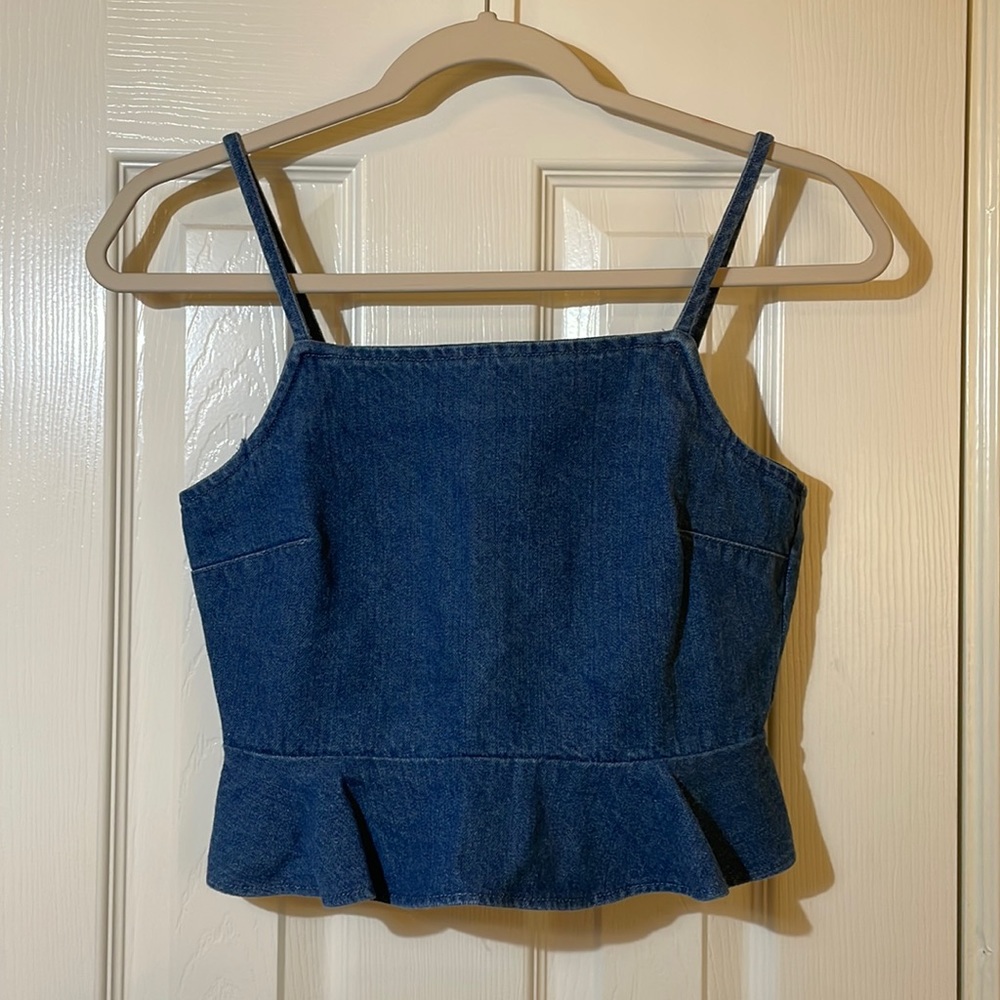 American Eagle Denim Blouse